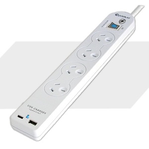 4 Outlet USB Power Board with USB A & USB-C Charging Ports