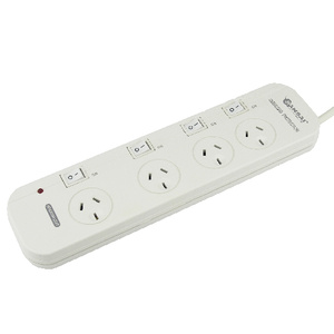 4 Outlet Individual Switch Power Board 