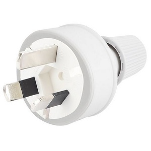 240V AC Mains Rewireable Plug - White