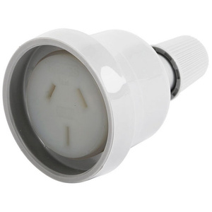 240V AC Mains Rewireable Socket - White
