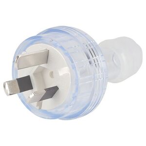 240V AC Mains Rewireable Plug - Clear