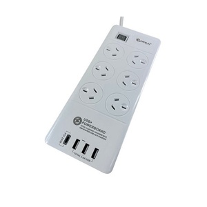 6 Outlet USB Power Board with 3 x USB & 1 USB-C Charging Ports