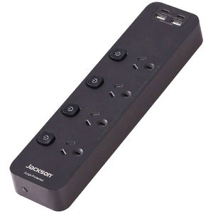 4 Outlet Power Board Individually Switched w/ 4 USB A & C Ports
