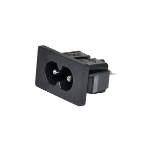 C8 IEC Fig 8 2.5A Snap-In Chassis Mains Socket