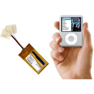 3.7V 300mAh Li-ion Rechargeable Battery with Bare Wires