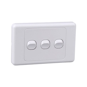 10 x Triple Gang Wall Plate with Switch
