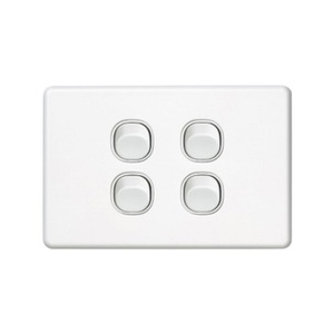 10 x Four 4 Gang Wall Plate Light Switch