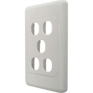CLIPSAL® Compatible 5 Gang Wall Plate