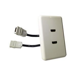 Double HDMI Wall Plate Socket