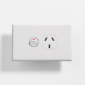 10 x Slim White GPO Single Power Point Socket