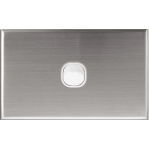Silver Face Plate Cover for Slim Wall Plate Switches