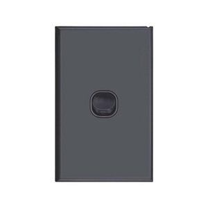 Single Gang Matte Black Wall Plate with Switch