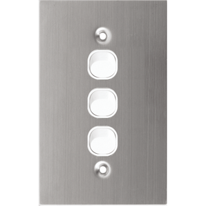 3 Gang Stainless Steel Wall Plate Light Switch