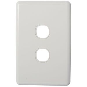 CLIPSAL® Compatible Classic 2 Gang Wall Plate