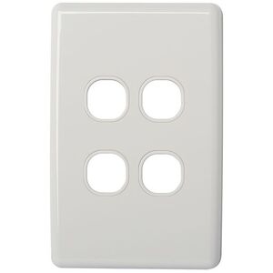 CLIPSAL® Compatible Classic 4 Gang Wall Plate