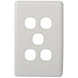 CLIPSAL® Compatible Classic 5 Gang Wall Plate
