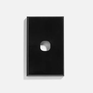 Single Gang Gloss Black Grid Plate and Cover