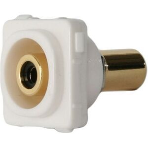 Black RCA Flush Socket Insert - CLIPSAL® Compatible