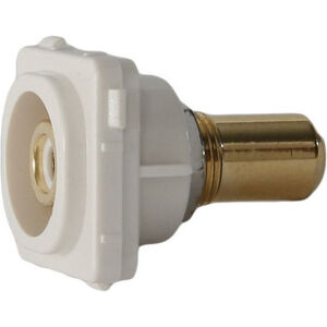White RCA Flush Socket Insert - CLIPSAL® Compatible