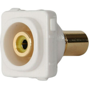 Yellow RCA Flush Socket Insert - CLIPSAL® Compatible