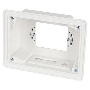 Recessed Wall Plate Wall Box w/ Brush Plate Entry