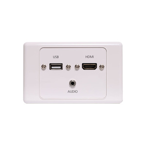 Wall Plate with HDMI, USB A & 3.5mm Audio Socket