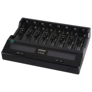 8 Way Ni-Mh & Li-ion  Fast Battery Charger With LCD