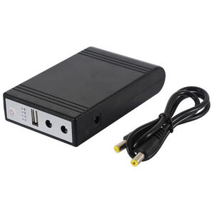 USB 5V, 9V & 12V Output Mini UPS Power Bank w/ 240V Charger