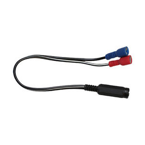 2.1mm DC Socket to 6.35mm Spade Terminals 250mm Lead
