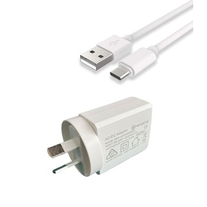 5V DC 2.4A Compact Power Adapter with Type C Plug - White