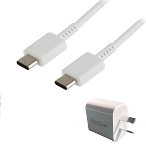 18W USB-C PD Quick Charge USB Port Mains Charger w/ 1.8m Type C Cable