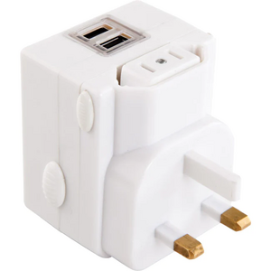 Outbound International Travel Adapter w/ USB Charge Ports
