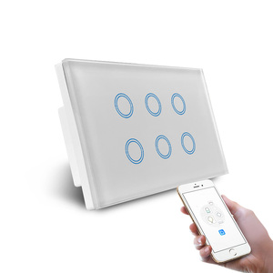 Smart Wi-Fi White Six Gang Light Switch