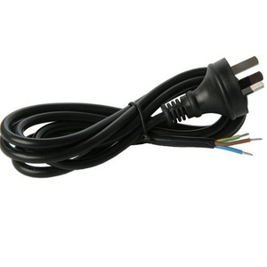 3 Pin  Plug Mains Cord with Bare Wires 1M