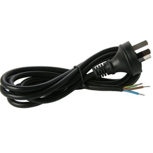 3 Pin  Plug Mains Cord with Bare Wires 2M