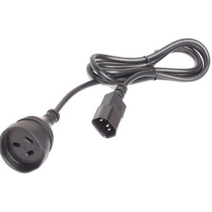 IEC C14 Plug To 3 Pin 10A AC Socket 40cm