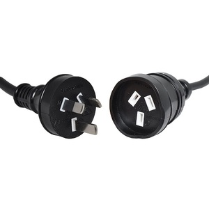 5m Black Heavy Duty 240V Mains Extension Power Cable
