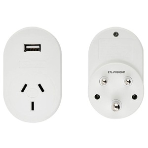 Outbound India & Sri Lanka Adapter w/ USB Charge Ports