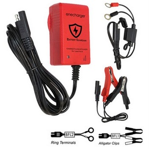 6V/12V 1.1A SLA AGM Battery Charger w/ Aligator Clips