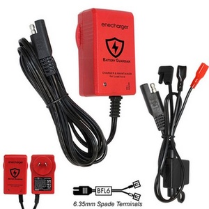 6V/12V 1.1A SLA AGM Battery Charger w/ 6.35mm Spade Terminals