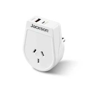 Outbound South Africa Travel Adaptor w/ USB A & USB C Charge Ports