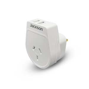 Outbound UK & Hong Kong Travel Adaptor w/ 2 x USB Charge Ports