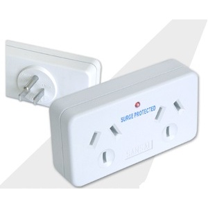 2 Outlet USA 3 Pin Travel Adapter