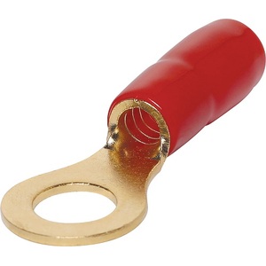 8G 9mm Ring Crimp Connector Red