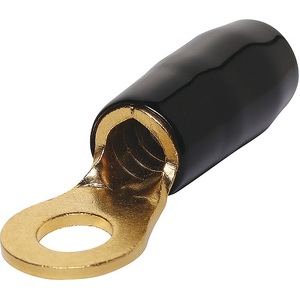 4G 9mm Ring Crimp Connector Black
