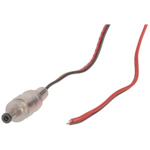 1m Polarity Sensing 2.1mm DC Plug to Bare end Power Cable