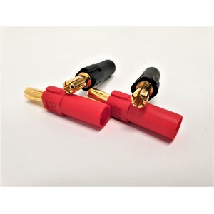 XT150 Red & Black Male Plugs - 4 Pieces