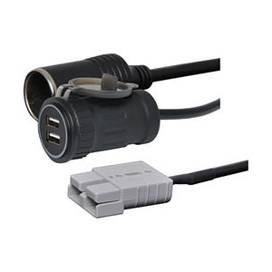 Anderson Style To 2 x USB Charge Ports & Cigarette Socket 