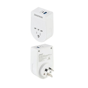 Inbound Travel Adaptor USA & UK  to Australia w/ 2 x USB A & C 20W PD Charger