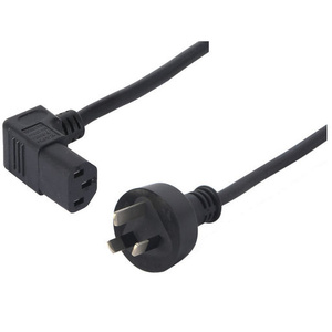 1m Bottom Angle C13 IEC Female to Mains Plug 10A Power Cable